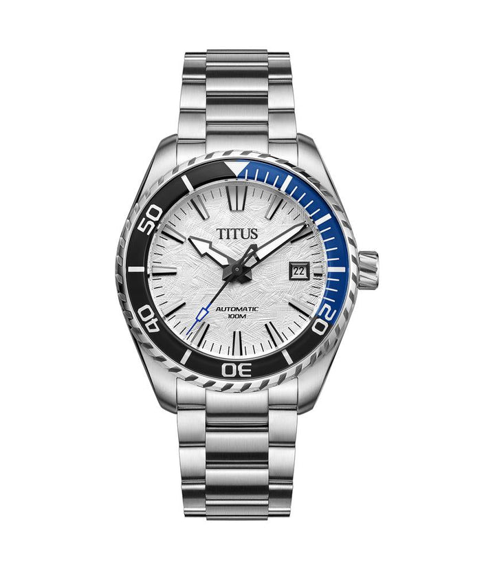 Saber 3 Hands Date Automatic Stainless Steel Watch W06-03423-001